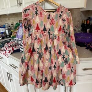 Hanna Andersson Multicolor Tree Print Dress